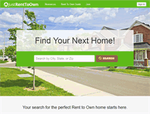 Tablet Screenshot of justrenttoown.com